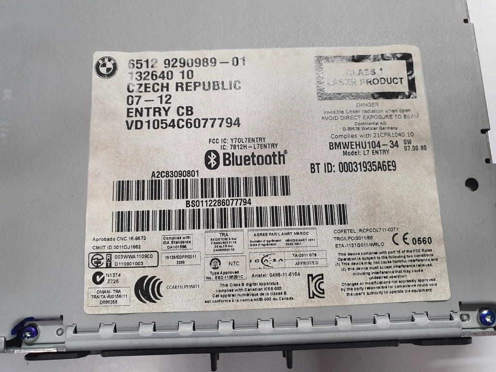 BMW F30 F31 RADIO CD 9290989