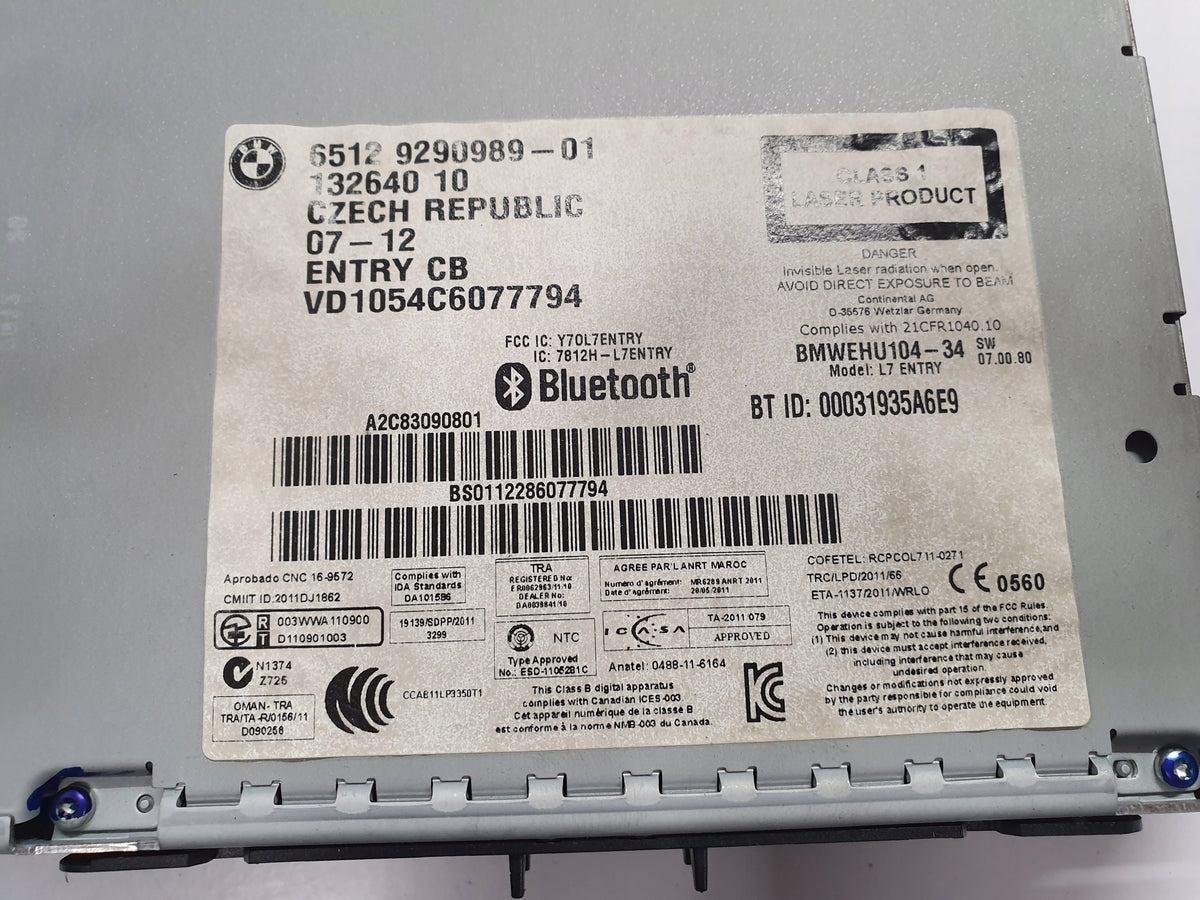 BMW F30 F31 RADIO CD 9290989