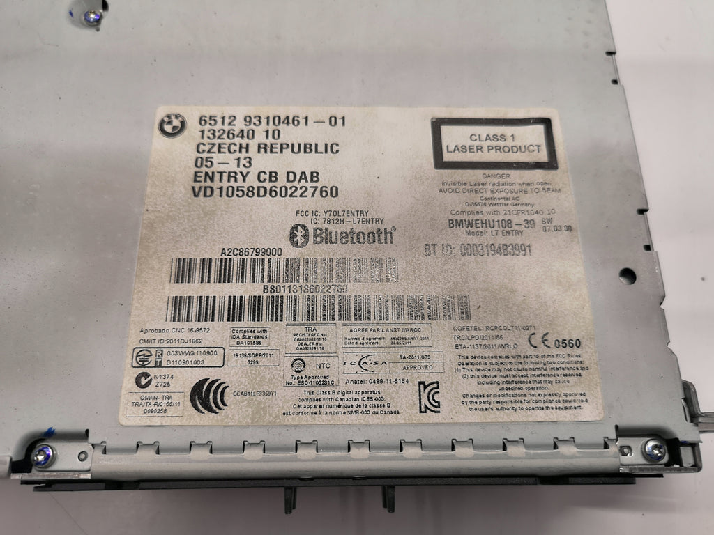 BMW F30 F31 RADIO CD 9310461