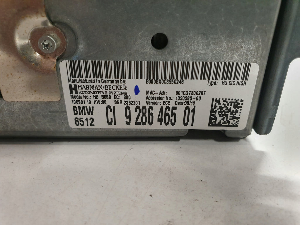 BMW F30 F31 RADIO CD NAVIGATION 9286465