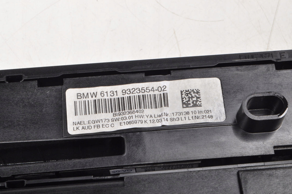 BMW F31 PANEL AIR CONDITIONING SWITCH 9323554