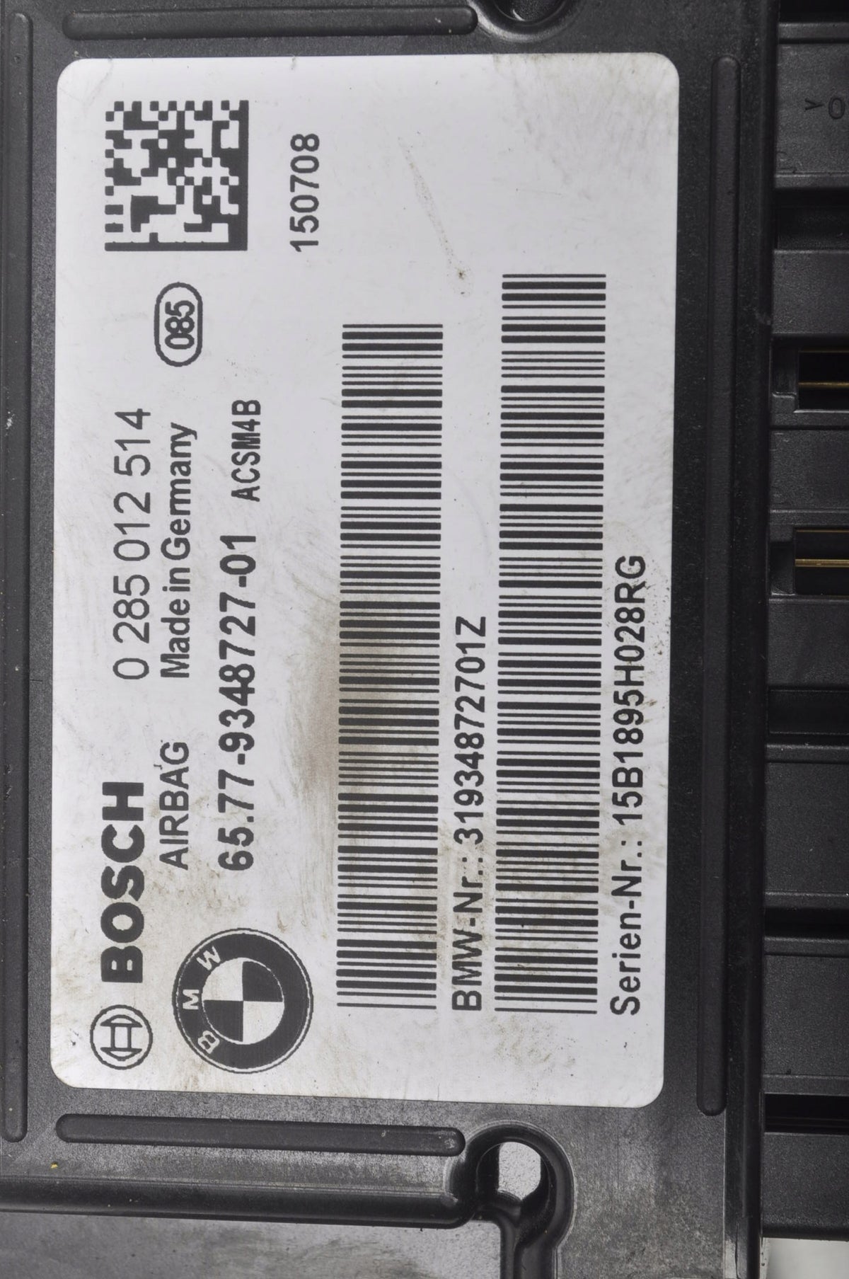 BMW F34 AIRBAG SENSOR 9348727