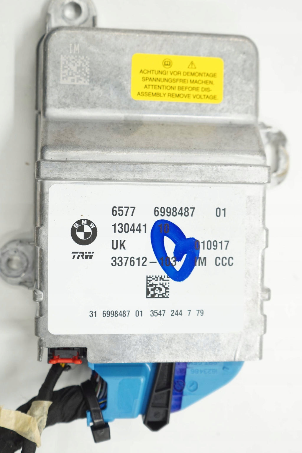 BMW X1 F48 17R SENSOR AIRBAG MODULE 6998487