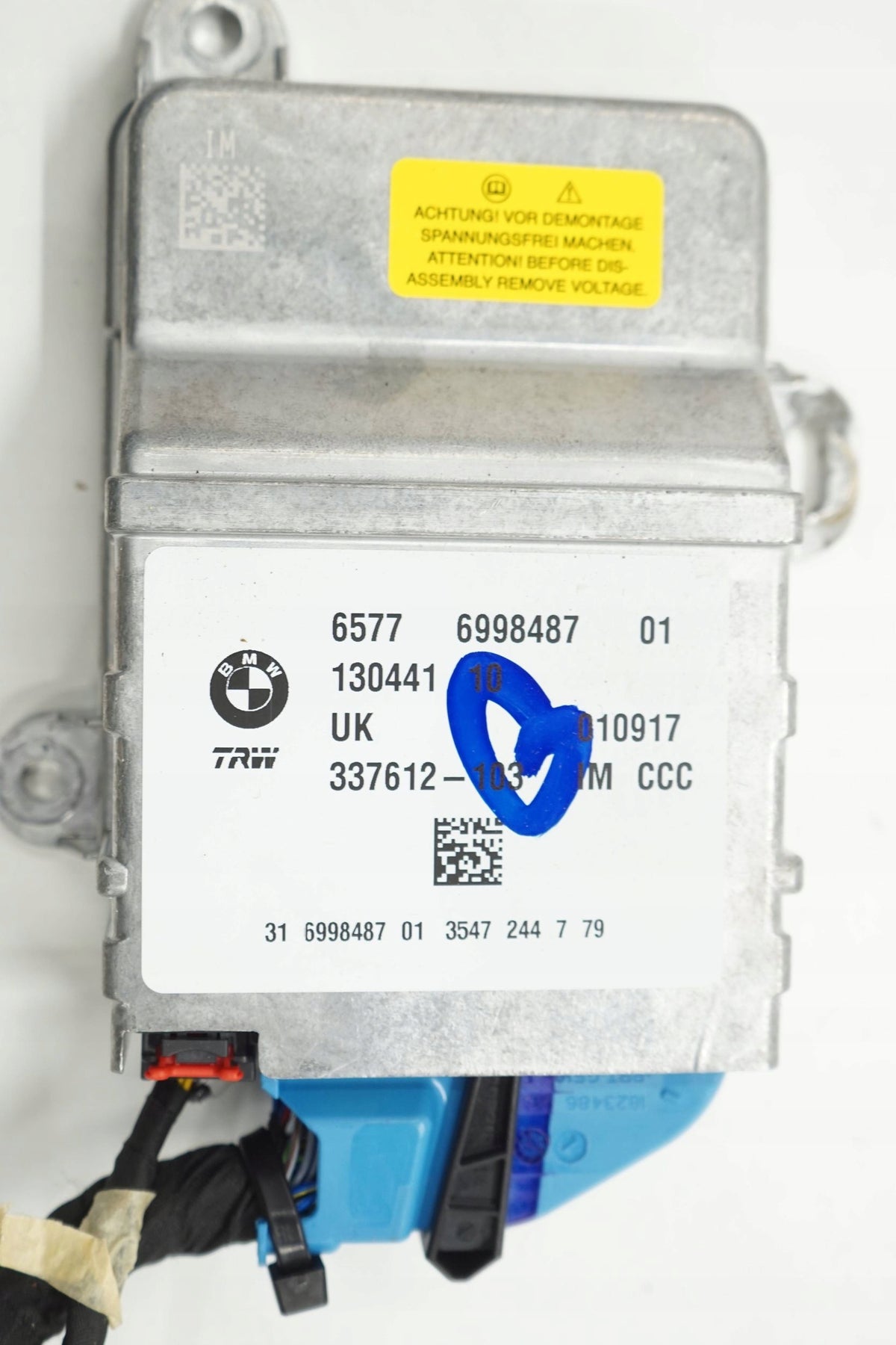 BMW X1 F48 17R SENSOR AIRBAG MODULE 6998487