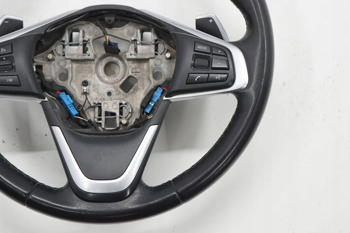BMW X1 F48 17R STEERING WHEEL LEATHER BLACK MULTI BLADES 6877519