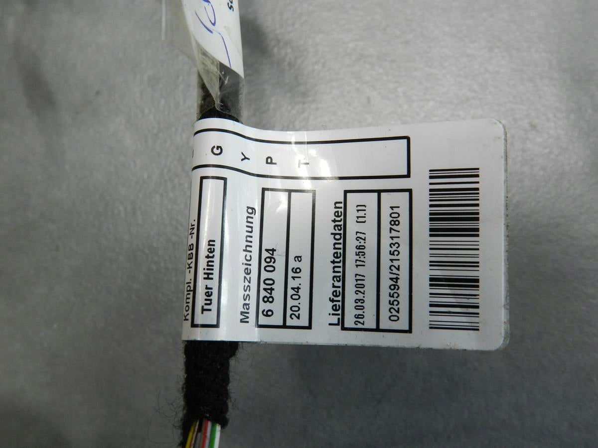 BMW X1 F48 DOOR HARNESS RIGHT REAR 6840096