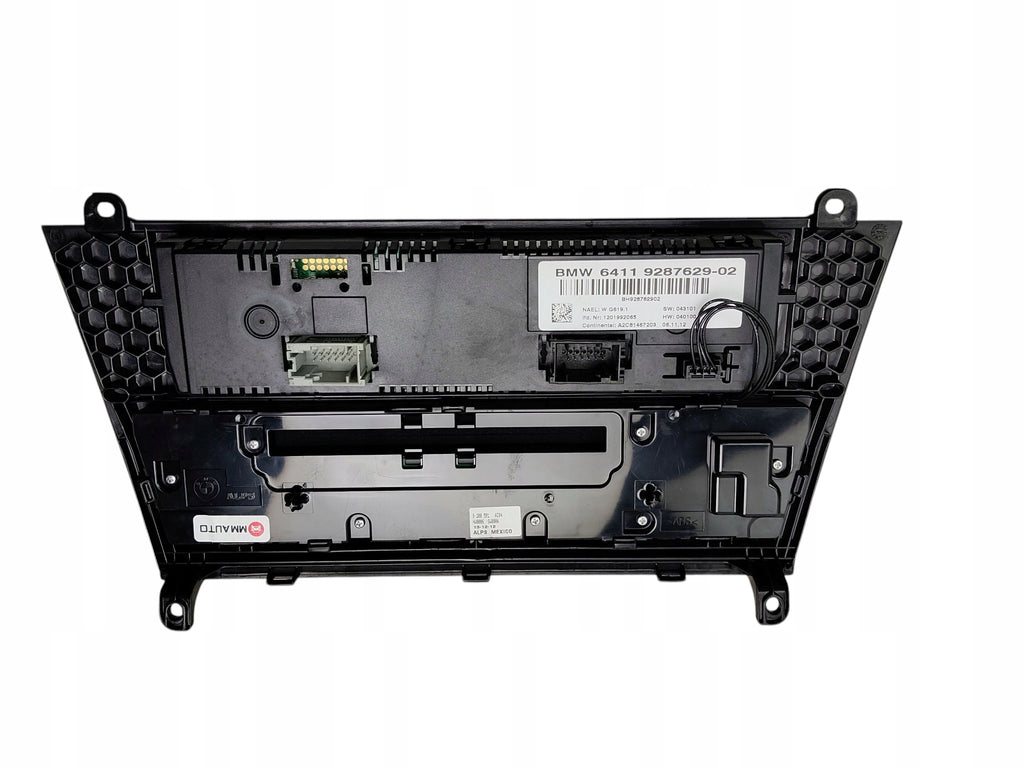 BMW X3 F25 (2010-2014) 9287629 AIR CONDITIONING RADIO PANEL