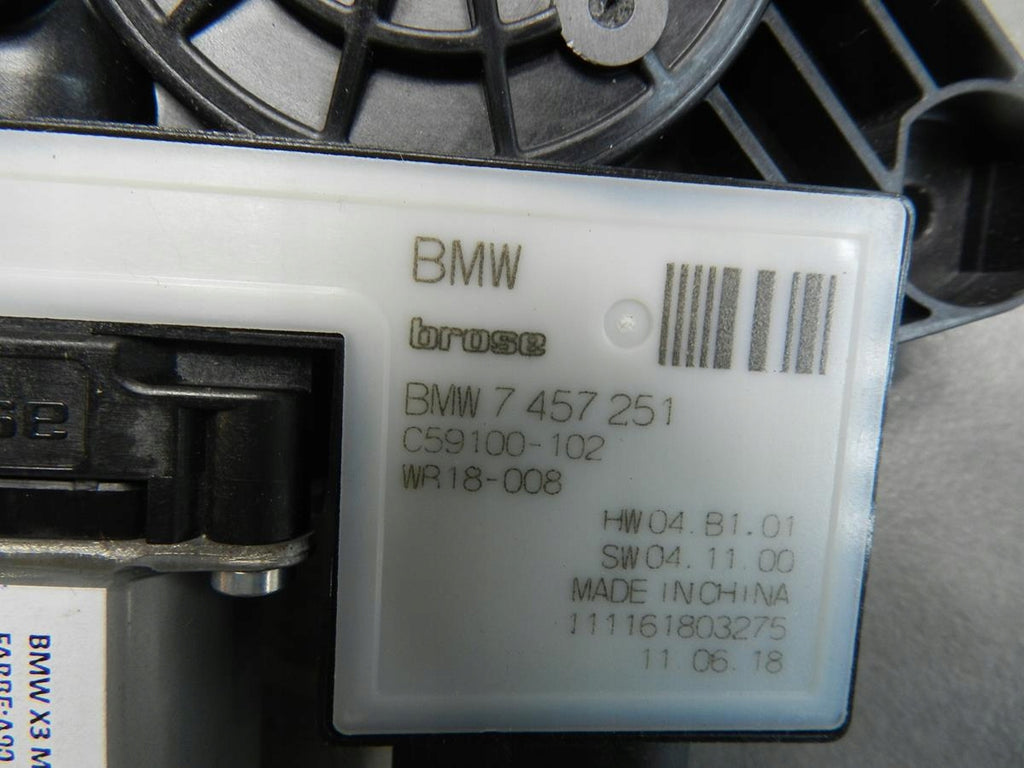 BMW X3 M F97 WINDSCREEN MOTOR LEFT REAR 7457251