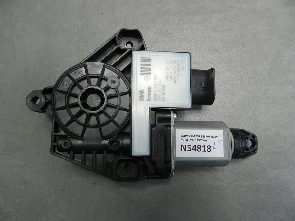 BMW X3 M F97 WINDSCREEN MOTOR LEFT REAR 7457251