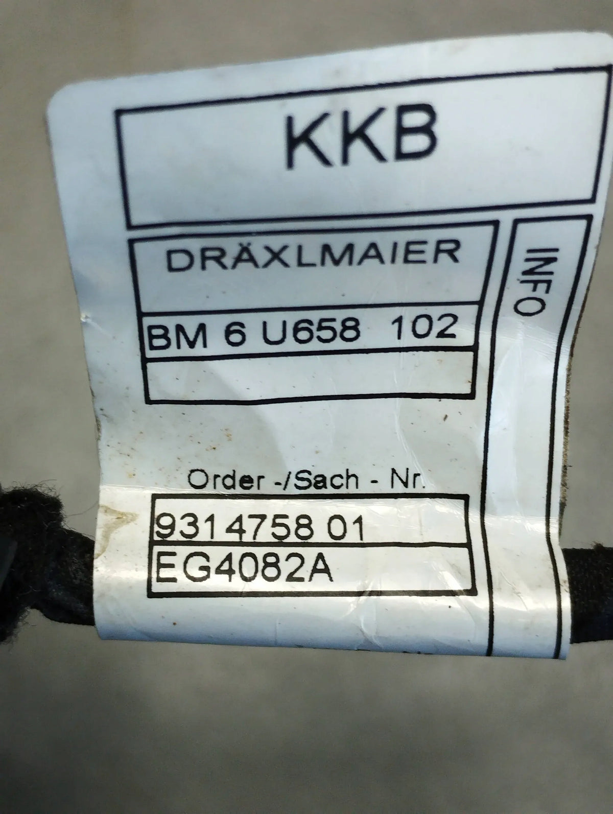BMW X5 F15 BUNDLE CABLE 9314758