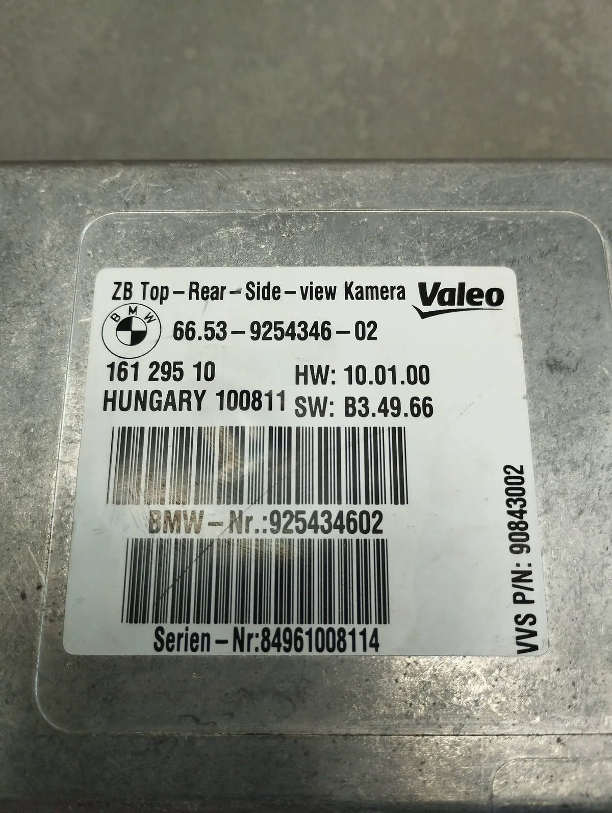 BMW X6 E71 CONTROLLER CAMERA MODULE 9254346