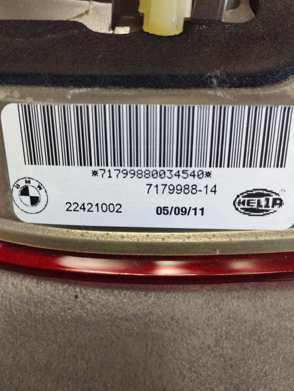 BMW X6 E71 LAMP RIGHT REAR FLAP 7179988