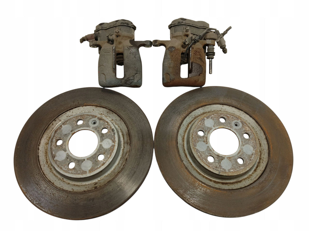 BRAKE DISCS ELECTRIC CALIPERS REAR SET AUDI A6 C7