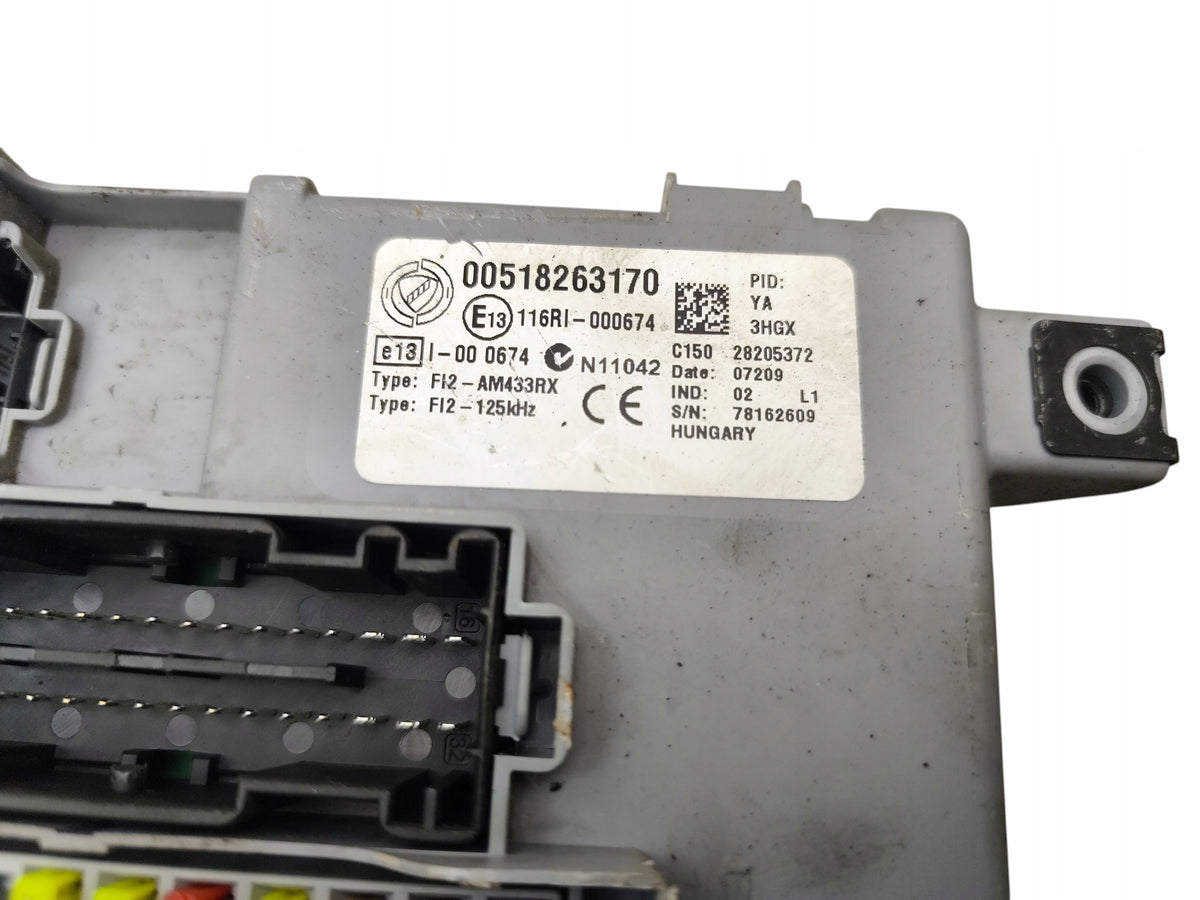 BSI FUSE BOX MODULE FIAT GRANDE PUNTO (2005-2012) 00518263170