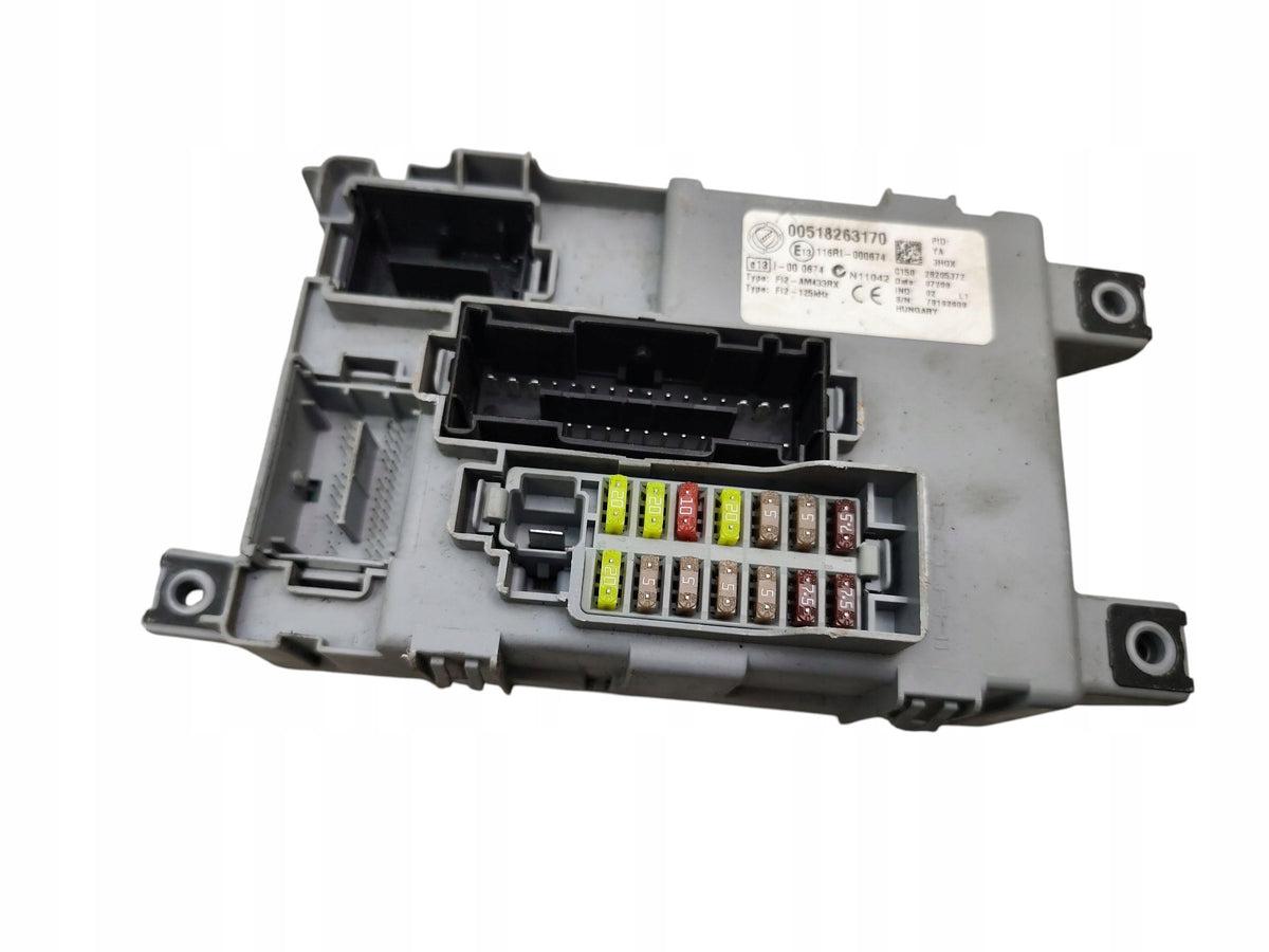 BSI FUSE BOX MODULE FIAT GRANDE PUNTO (2005-2012) 00518263170