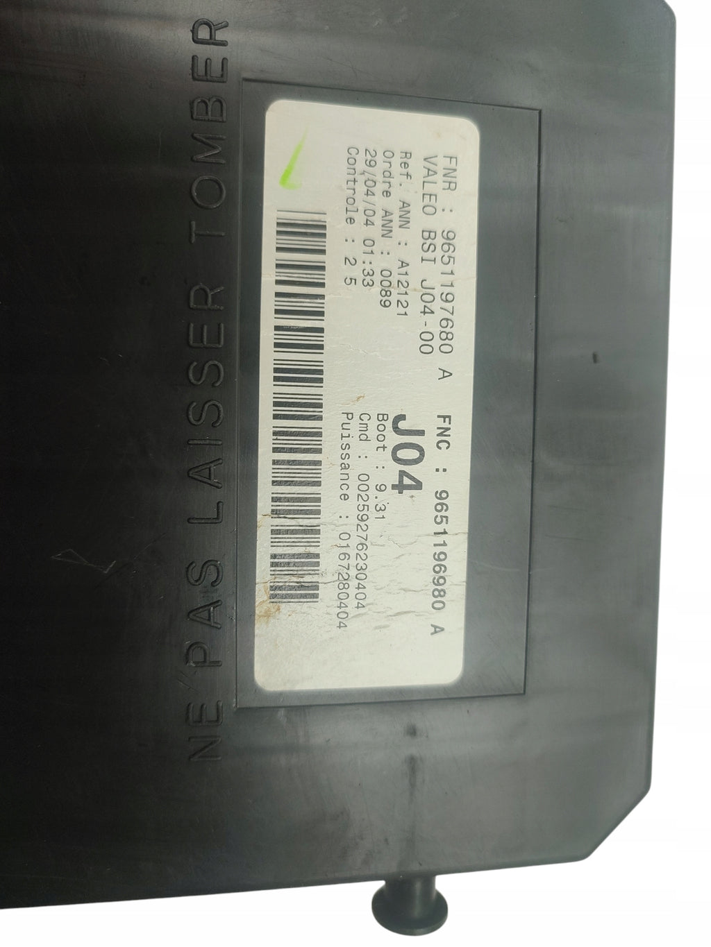 BSI MODULE PEUGEOT 307 1.4 16V 9651197680