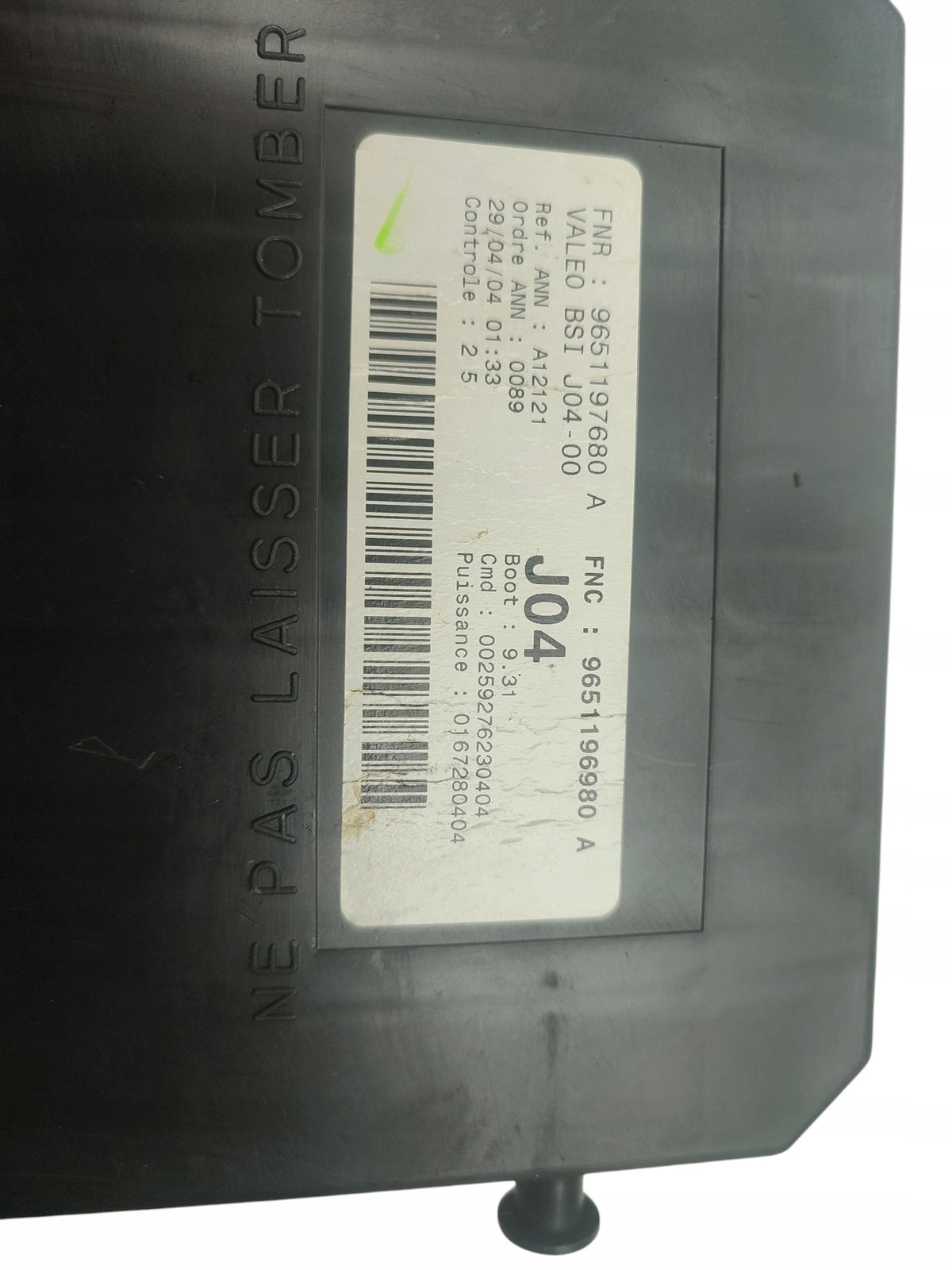 BSI MODULE PEUGEOT 307 1.4 16V 9651197680
