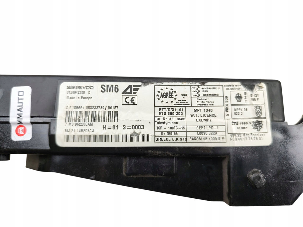 BSI MODULE SEAT ALHAMBRA SHARAN GALAXY I LIFT (2000-2010) 5M2114B205CA