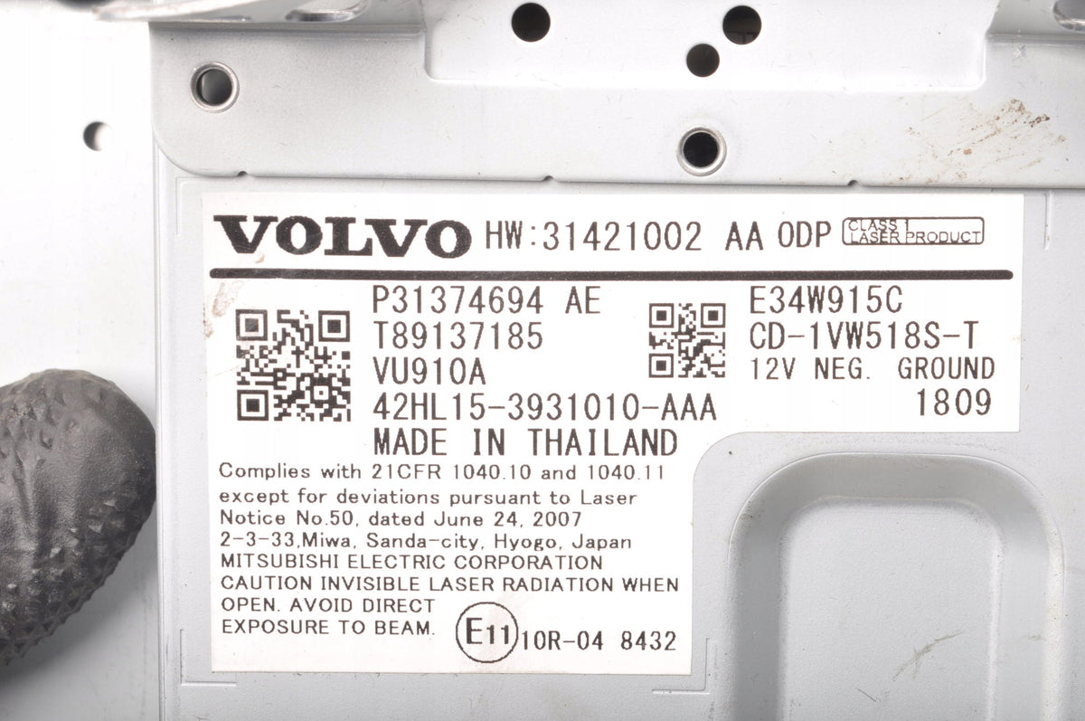 CD CHANGER VOLVO S60 III V60 II 31374694