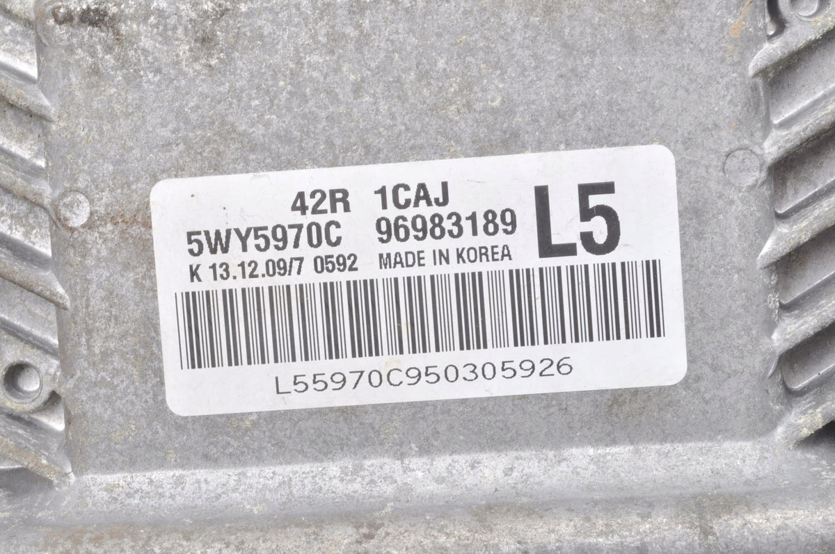 CHEVROLET AVEO II 1.2 8V 72 KM COMPUTER ENGINE DRIVER 96983189
