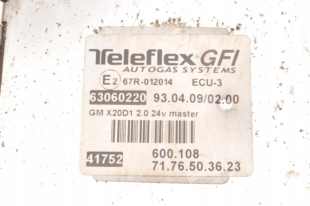 CHEVROLET EPIC II 2.0 24V COMPUTER GAS LPG DRIVER 600108 67R-012014