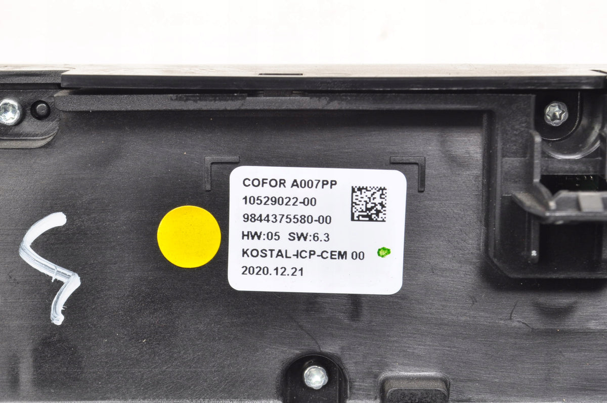 CITROEN C4 III PANEL AIR CONDITIONING SWITCH 21R 9844375580