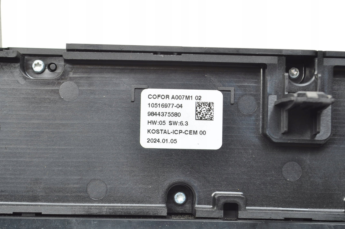 CITROEN C4 III PANEL AIR CONDITIONING SWITCH 24R 9844375580