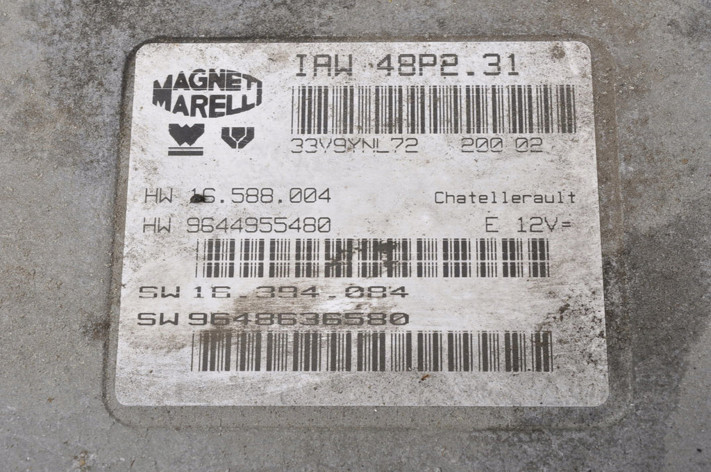 CITROEN C5 AND 2.0 16V ENGINE COMPUTER 9648636580