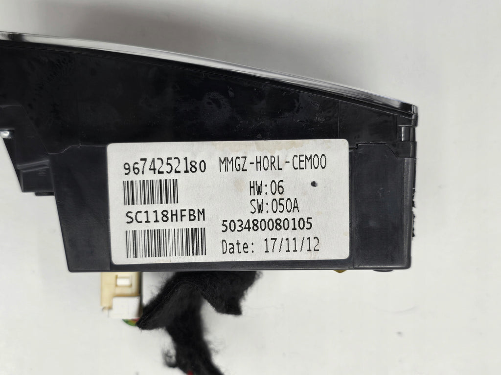 CITROEN DS5 13R CONSOLE WATCH 9674252180