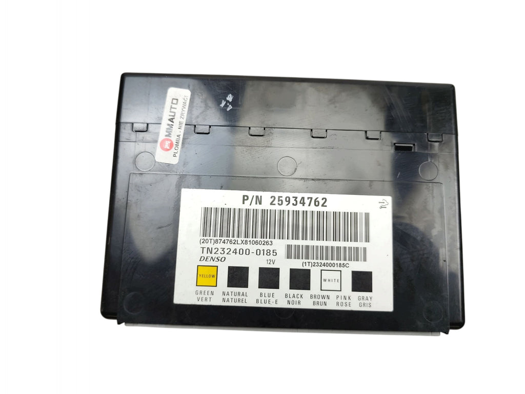 COMFORT CONTROLLER MODULE BCM CADILLAC CTS II 2008-2013 25934762