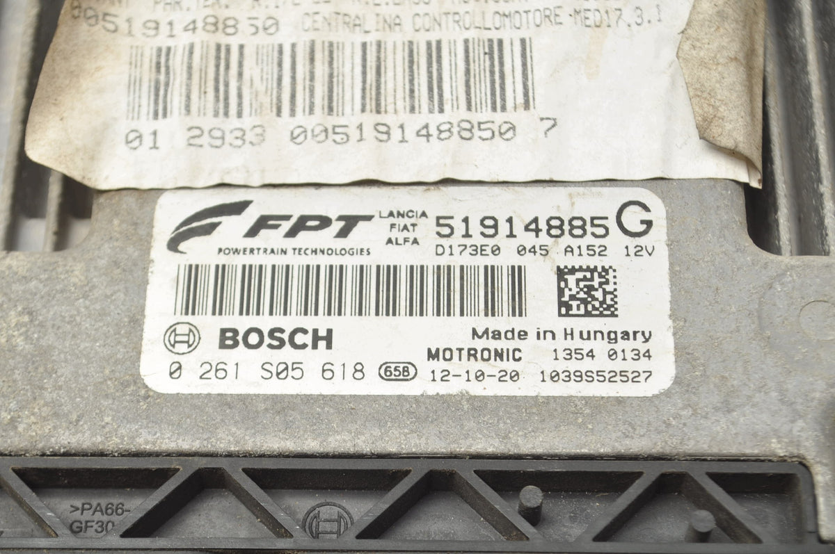 COMPUTER ENGINE CONTROLLER ALFA ROMEO GIULIETTA 1.8 TBi 235HP 51914885