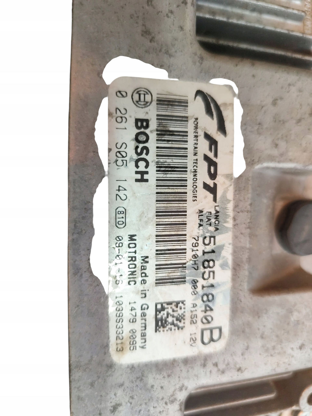 COMPUTER ENGINE CONTROLLER ALFA ROMEO MITO -2013 1.4 16V 95KM 51851840B