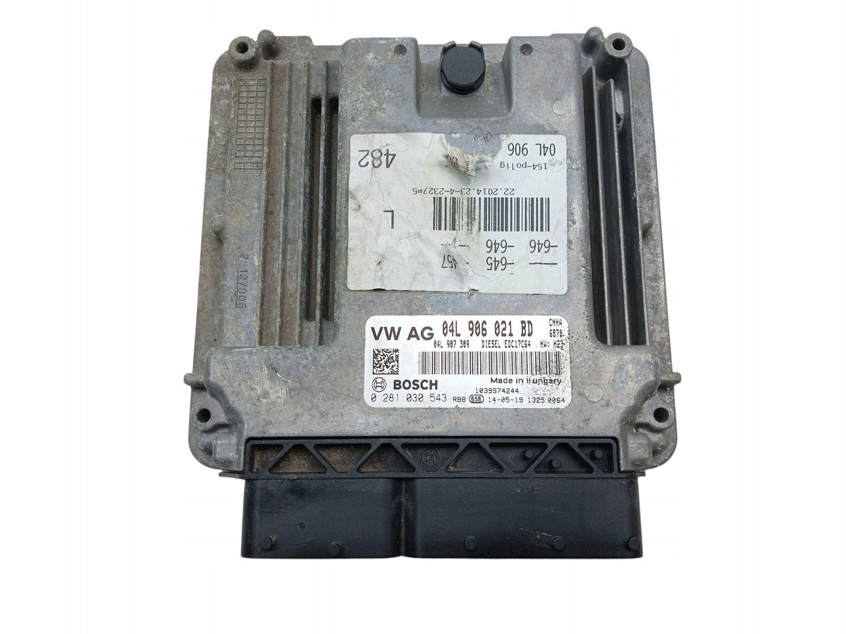 COMPUTER ENGINE CONTROLLER AUDI A6 C7 2.0 TDI 190KM 04L906021BD 0281030543