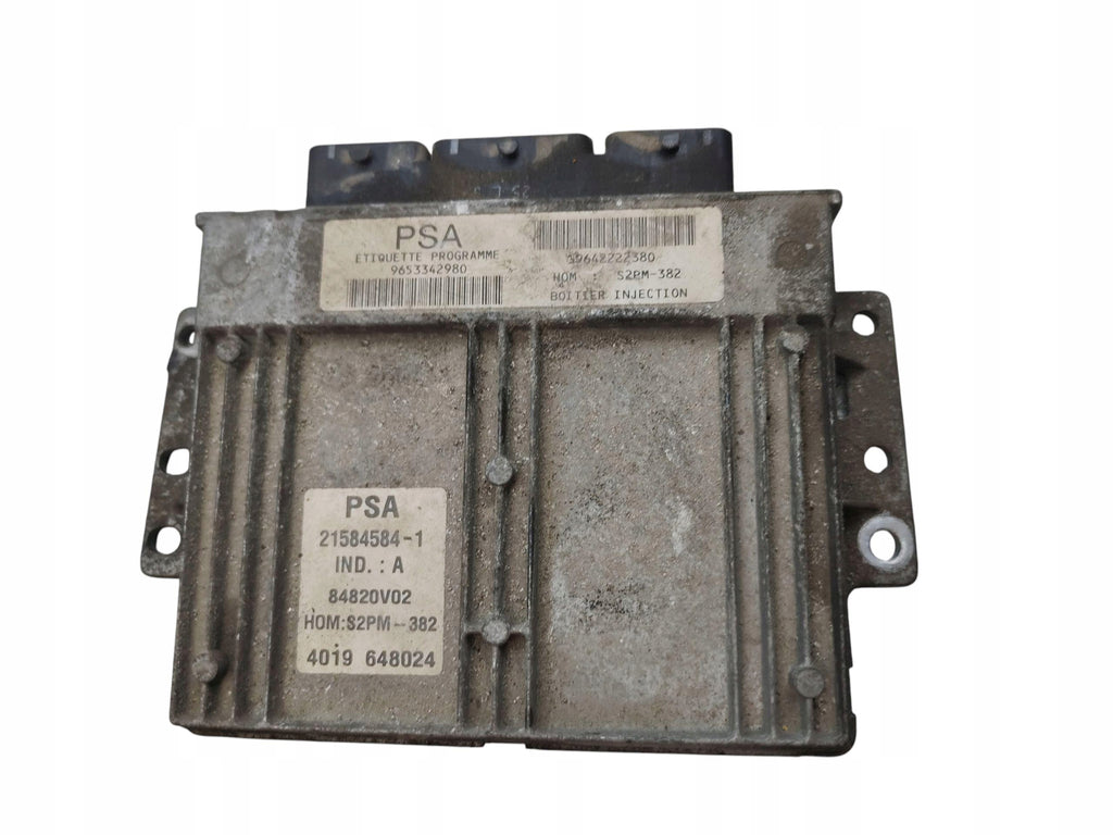 COMPUTER ENGINE CONTROLLER CITROEN BERLINGO AND 02-10 1.4 8V 75KM 9653342980