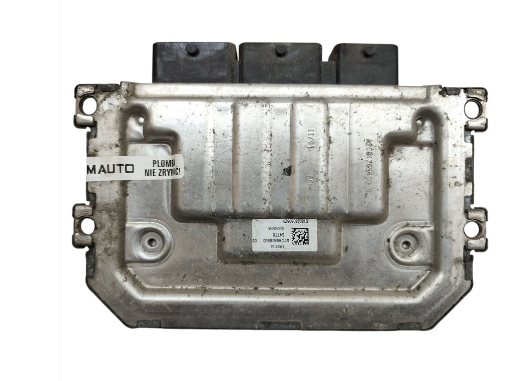 COMPUTER ENGINE CONTROLLER DACIA DOKKER 1.6 SCE 102KM 237108193R 237106320R