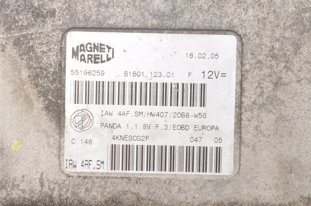 COMPUTER ENGINE CONTROLLER FIAT PANDA II 1.1 8V 54KM 55196259
