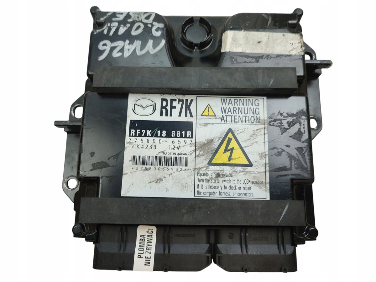 COMPUTER ENGINE CONTROLLER MAZDA 6 AND GG/GY 2.0 CITD 143KM 275800-6593