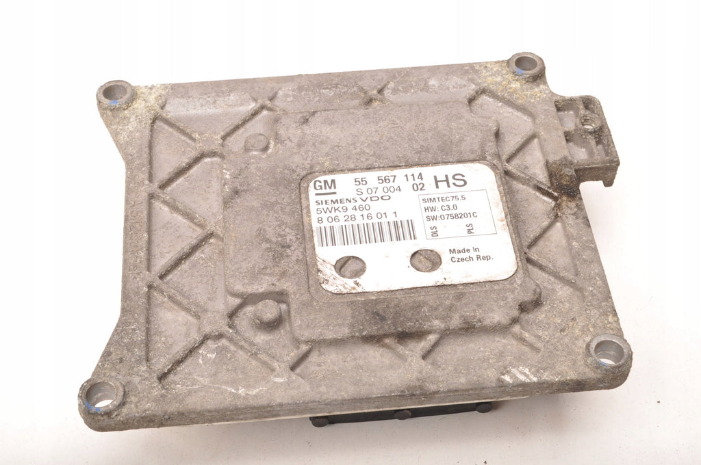 COMPUTER ENGINE CONTROLLER OPEL ASTRA H III ZAFIRA B 1.6 116 KM 55567114