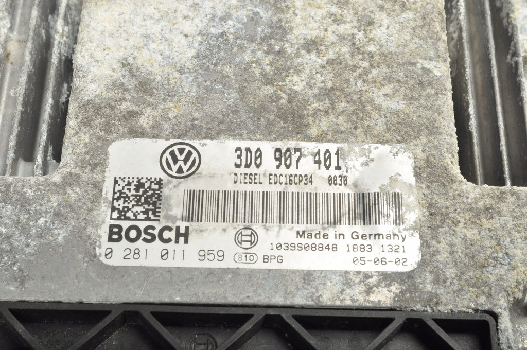 COMPUTER ENGINE CONTROLLER VOLKSWAGEN PHAETON 3.0 V6 TDI 3D0907401