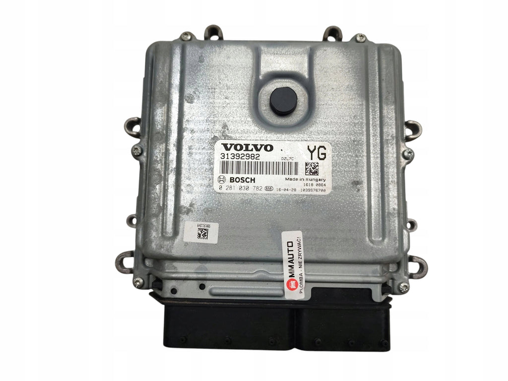 COMPUTER ENGINE CONTROLLER VOLVO XC60 AND 2.4 D4 190KM 31392982 0281030782