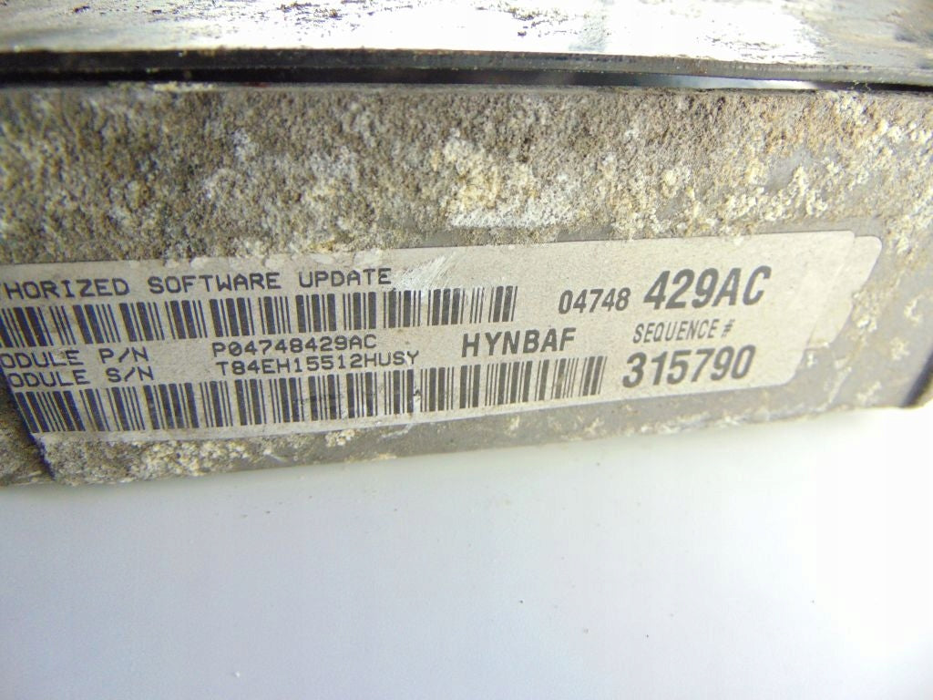 COMPUTER ENGINE DRIVER CHRYSLER VOYAGER IV 3.3 V6 P04748429AC