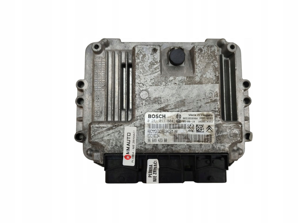 COMPUTER ENGINE DRIVER CITROEN C3 AND 1.6 HDI 109KM 9660942380 0281011804