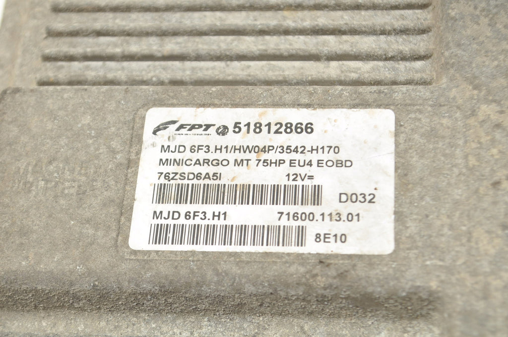 COMPUTER ENGINE DRIVER FIAT FIORINO III QUBO 1.3 D Multijet 51812866