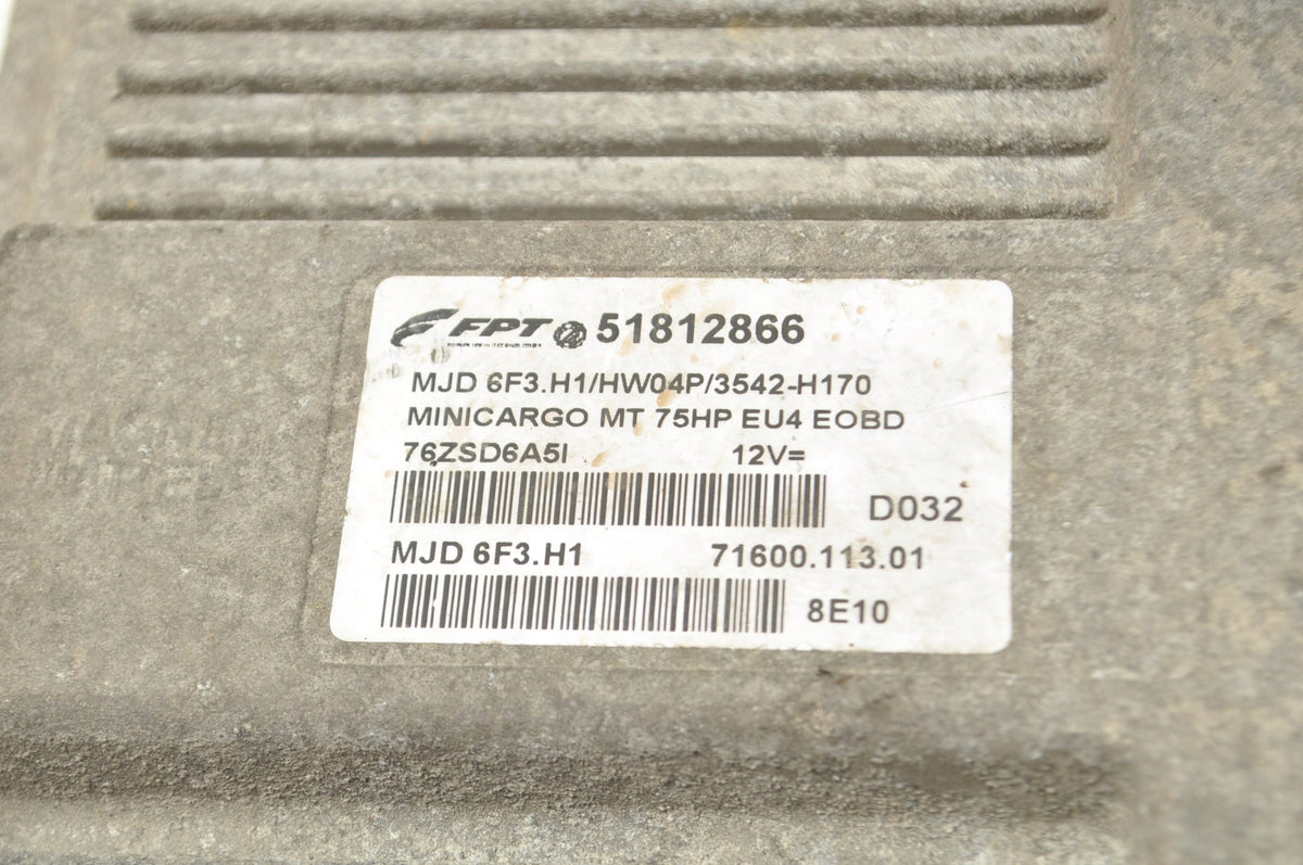 COMPUTER ENGINE DRIVER FIAT FIORINO III QUBO 1.3 D Multijet 51812866