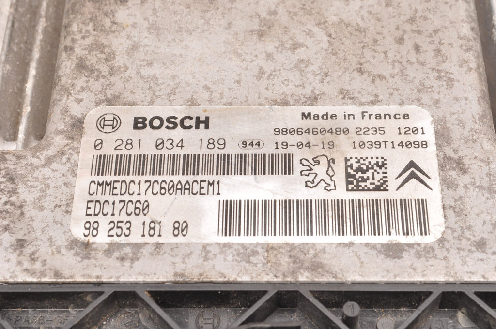 COMPUTER ENGINE DRIVER OPEL COMBO E GRANDLAND 1.6D 99KM 9825318180