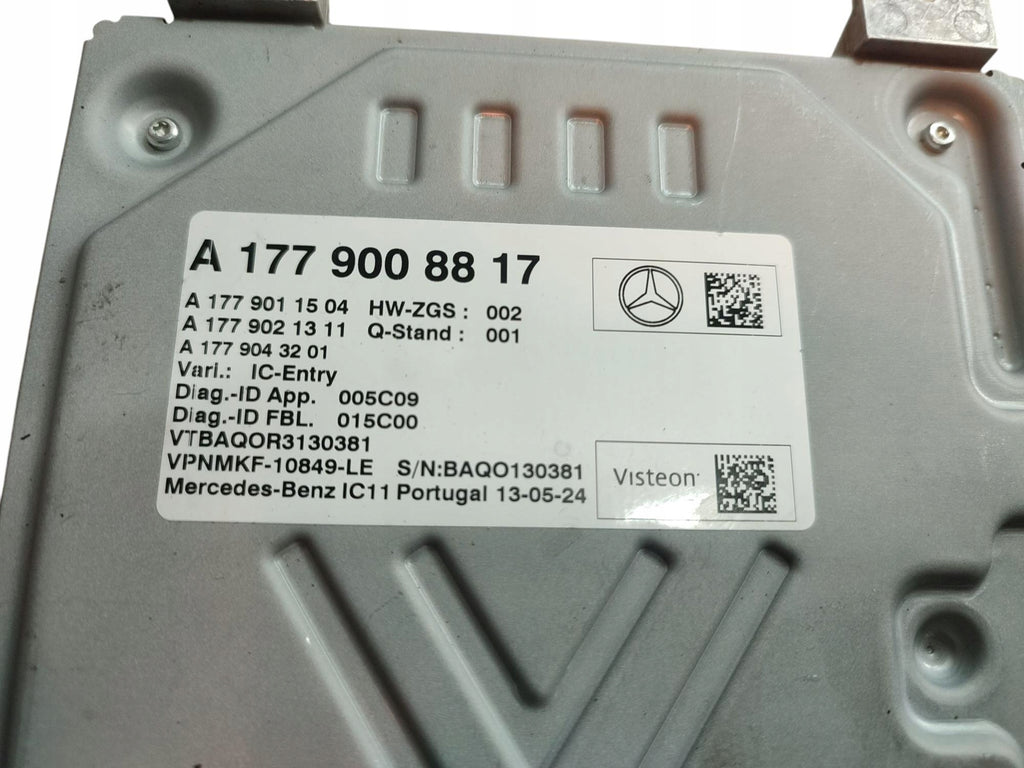 CONTROLLER COUNTER MODULE MERCEDES EQA EQB H243 X243 GLE W167 A177900817