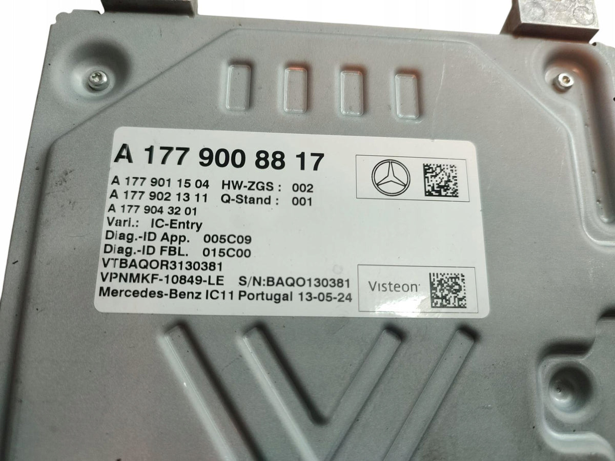 CONTROLLER COUNTER MODULE MERCEDES EQA EQB H243 X243 GLE W167 A177900817