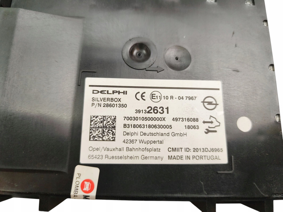CONTROLLER MODULE SILVERBOX OPEL ASTRA K V 39132631