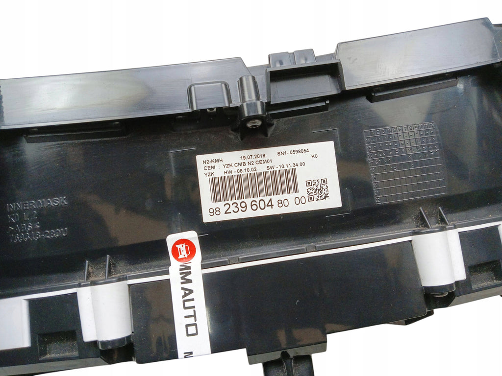 COUNTER CITROEN JUMPY III (2016-2023) 2.0 BlueHDI 122KM 9823960480 EUROPE