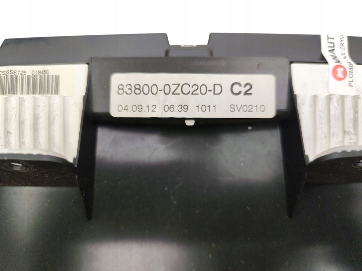 COUNTER CLOCKS TOYOTA AURIS AND E15 09-12 1.33 VVT-I 83800-0ZC20-D